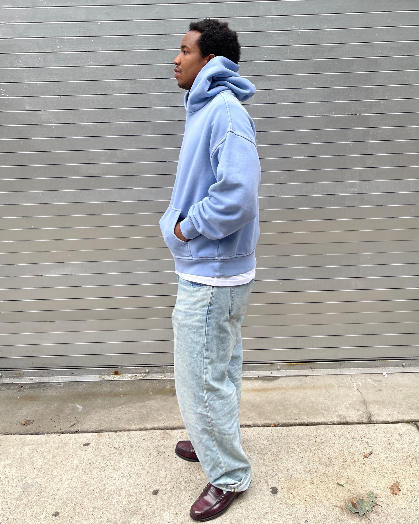 VINTAGE ICE BLUE HOODIE