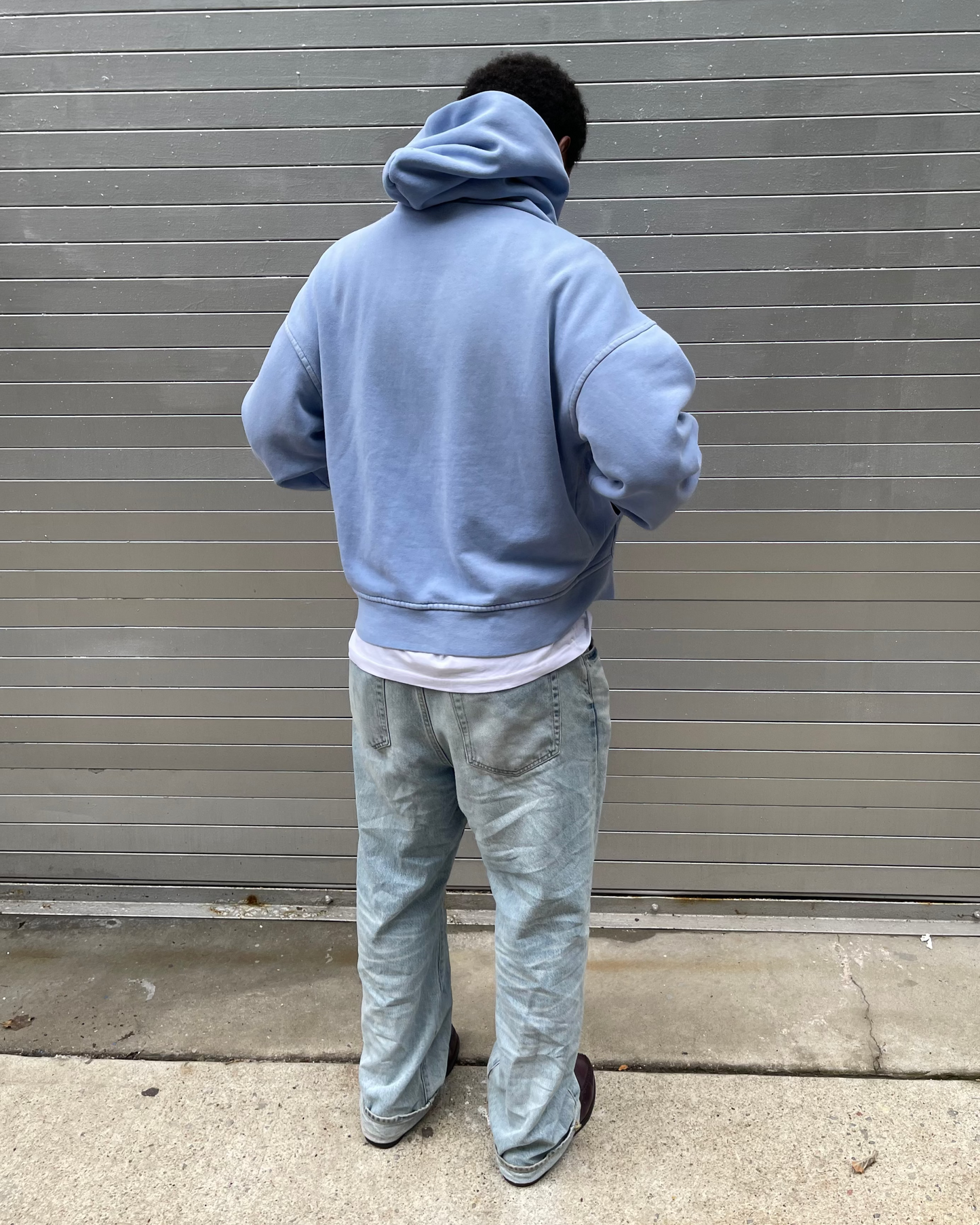 VINTAGE ICE BLUE HOODIE