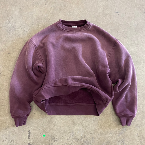 FADED WINE CREWNECK
