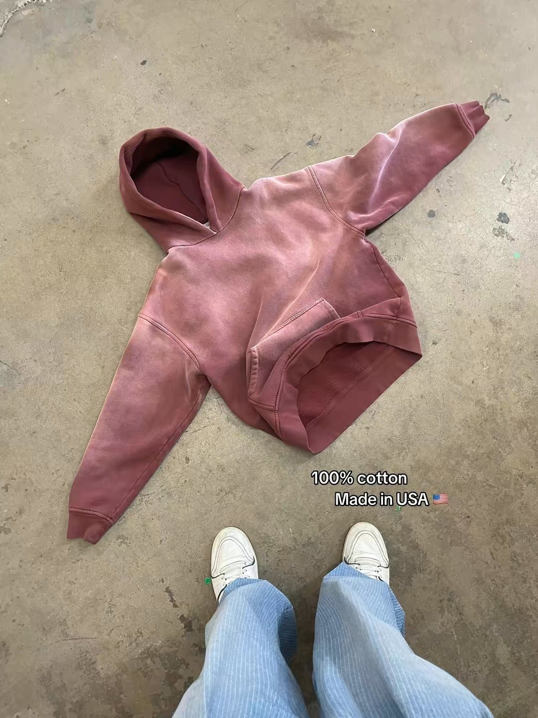 FADED WINE HOODIE
